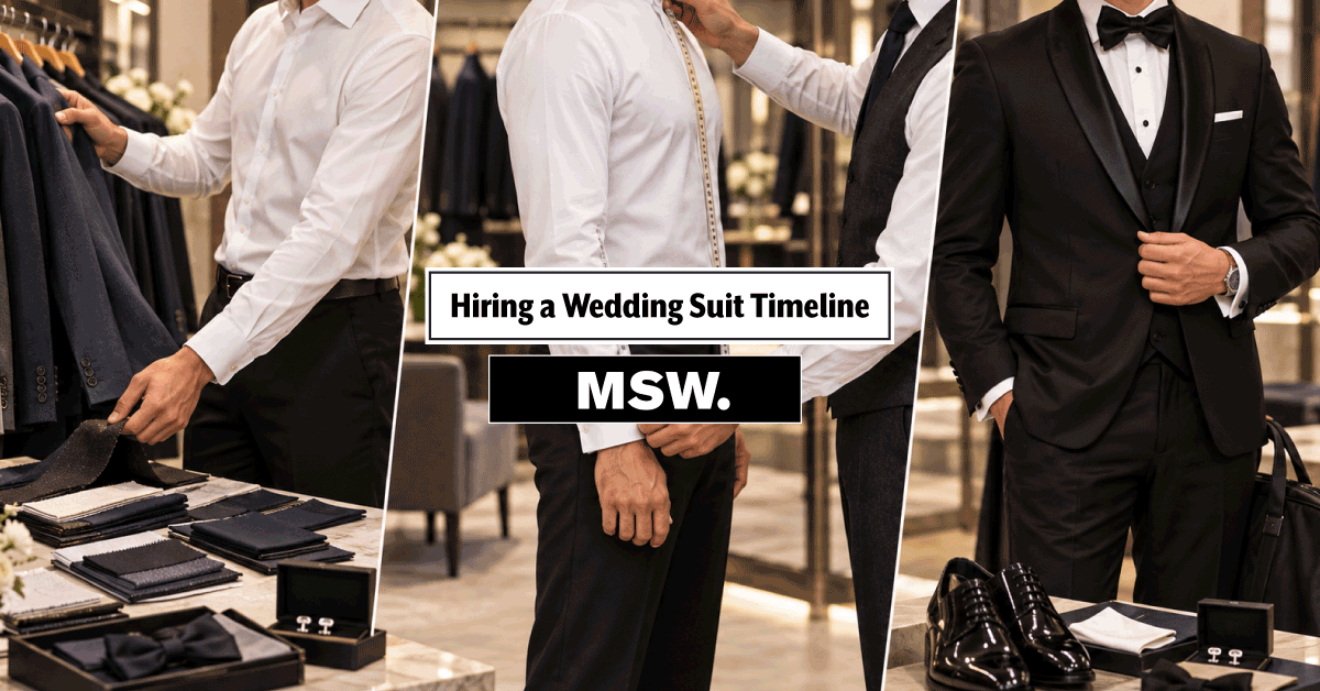 Hiring a Suit for a Wedding? Here is Your Complete Step-by-Step Timeline