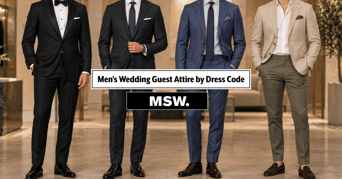 Men's Wedding Guest Attire Guide: What to Wear by Dress Code