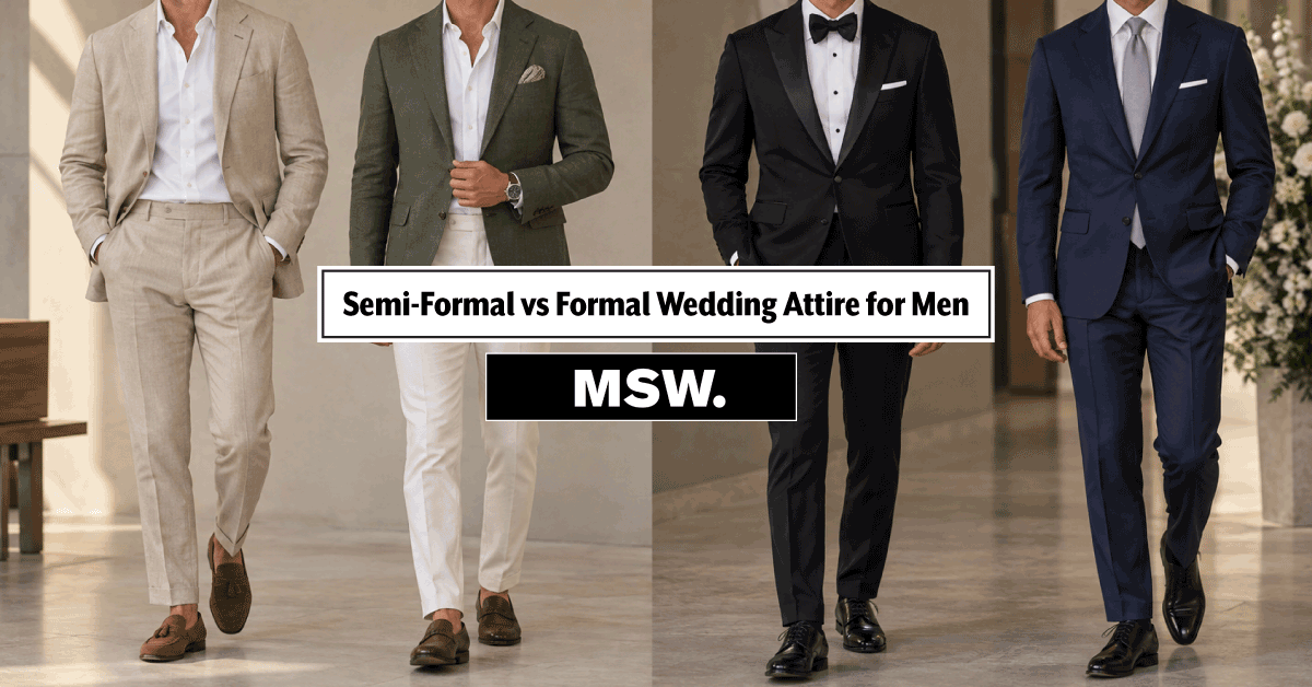 Semi-Formal vs Formal Wedding Attire: The Key Differences