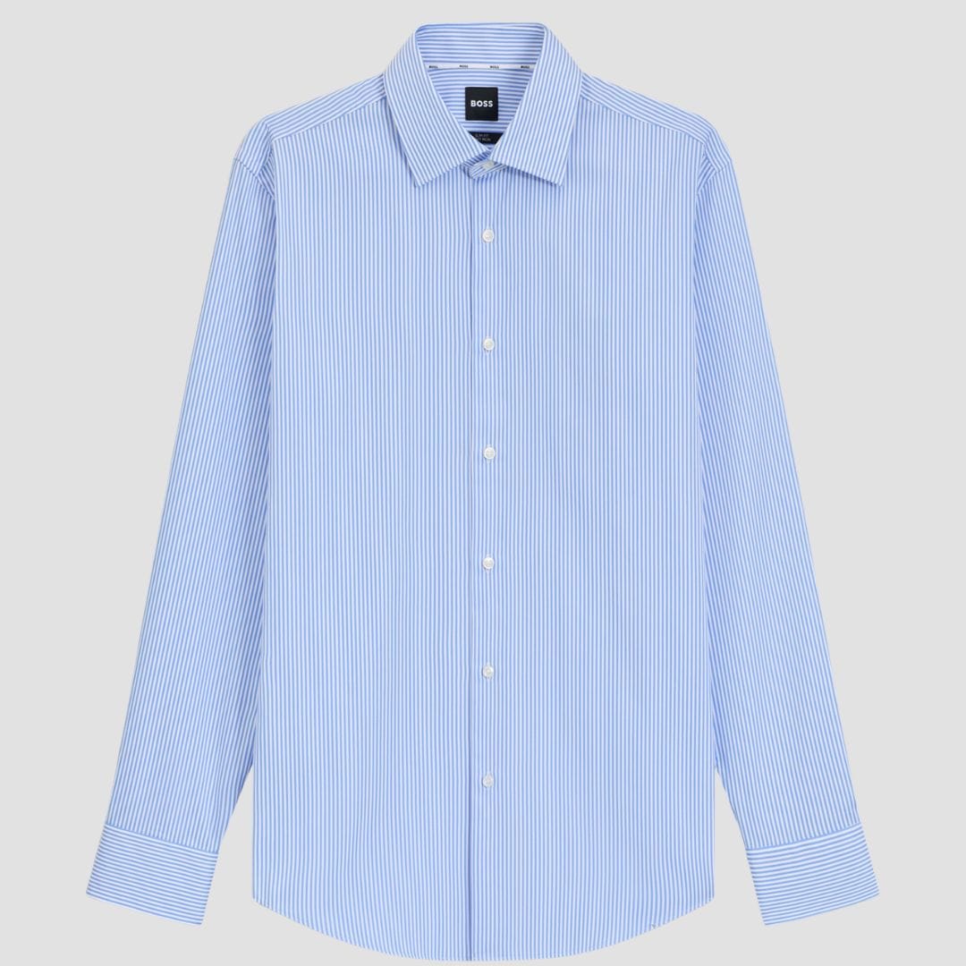 Blue striped shirt