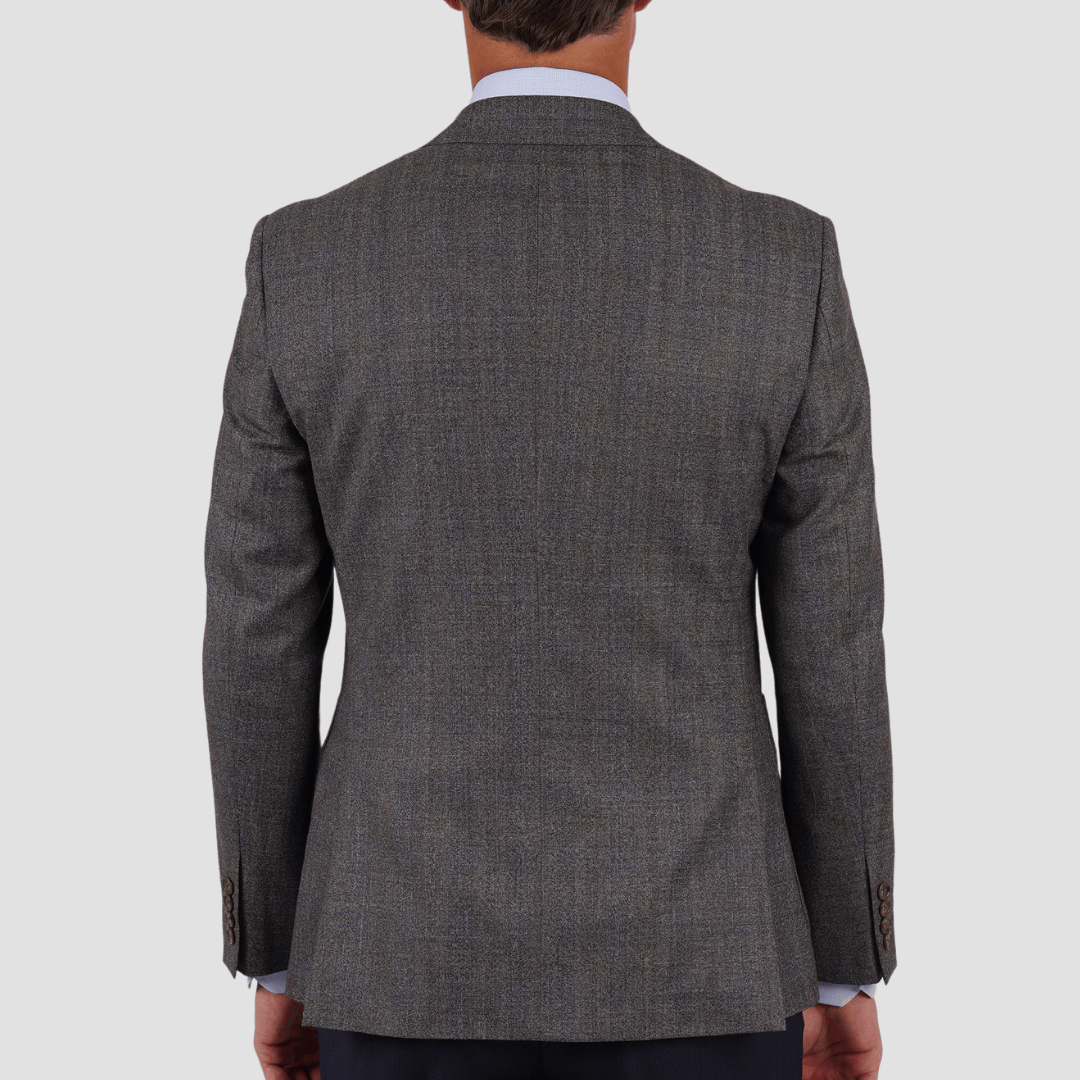 Hardy Amies Brinsley Mini Check Sports Jacket Brown