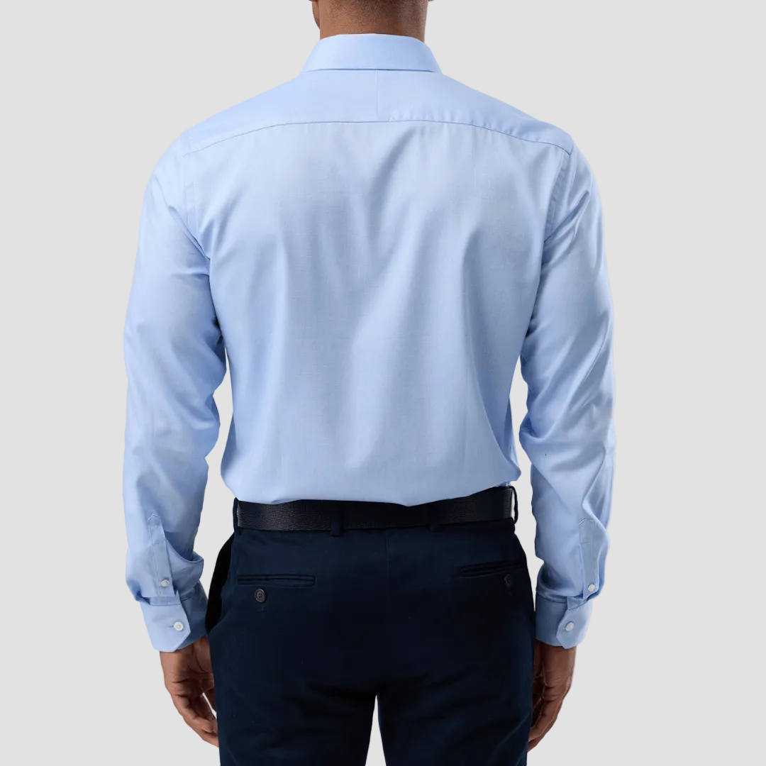 Brooksfield Classic Fit Mens Staple Shirt in Blue BFC991