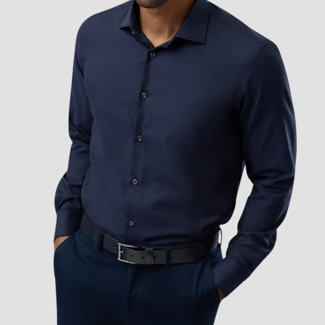 Brooksfield Easy Care Shirt in Navy