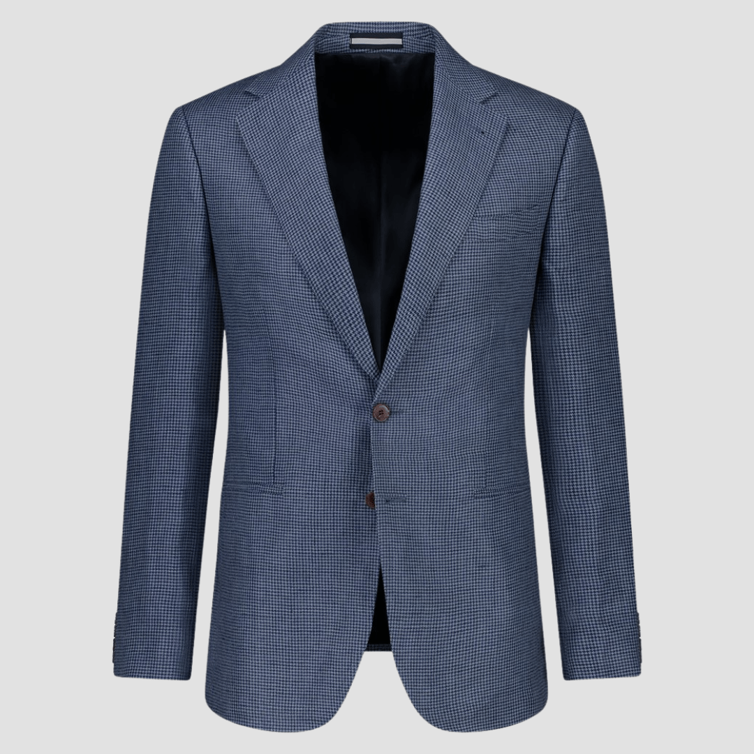 Cambridge Modern Fit Auburn Sports Jacket in Steel Linen Blend