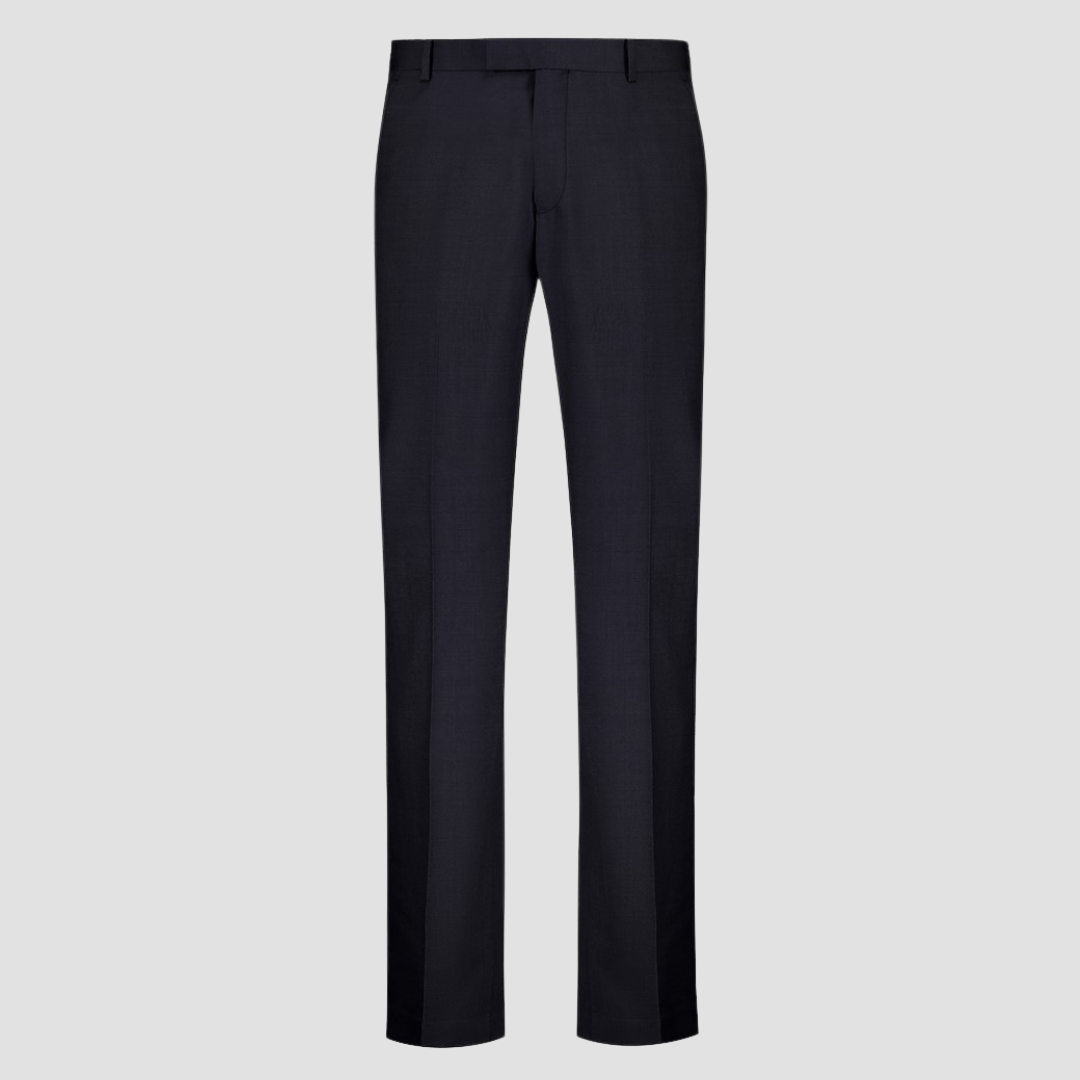 Cambridge Tailored Fit Mitcham Trouser in Charcoal Pure Wool