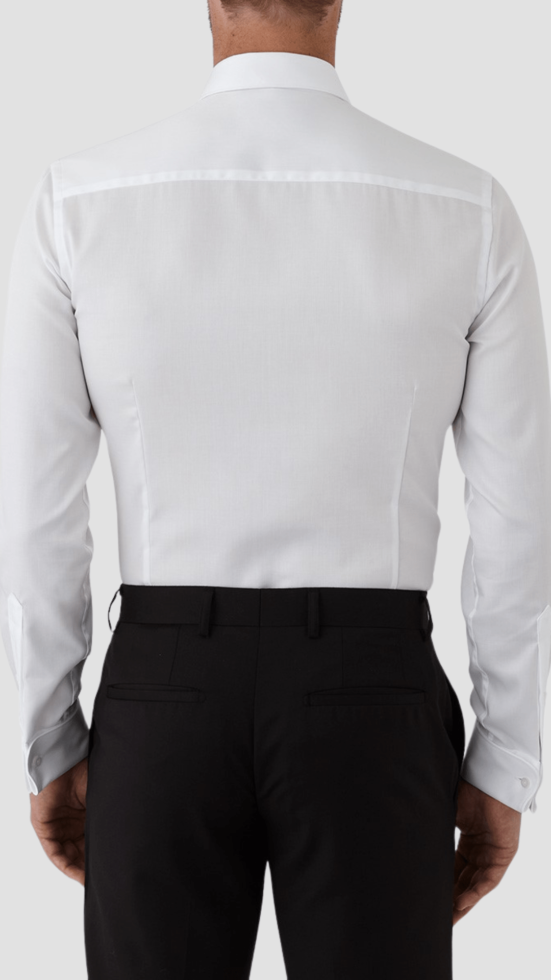 Gibson slim fit archie shirt in white pure cotton FGW014
