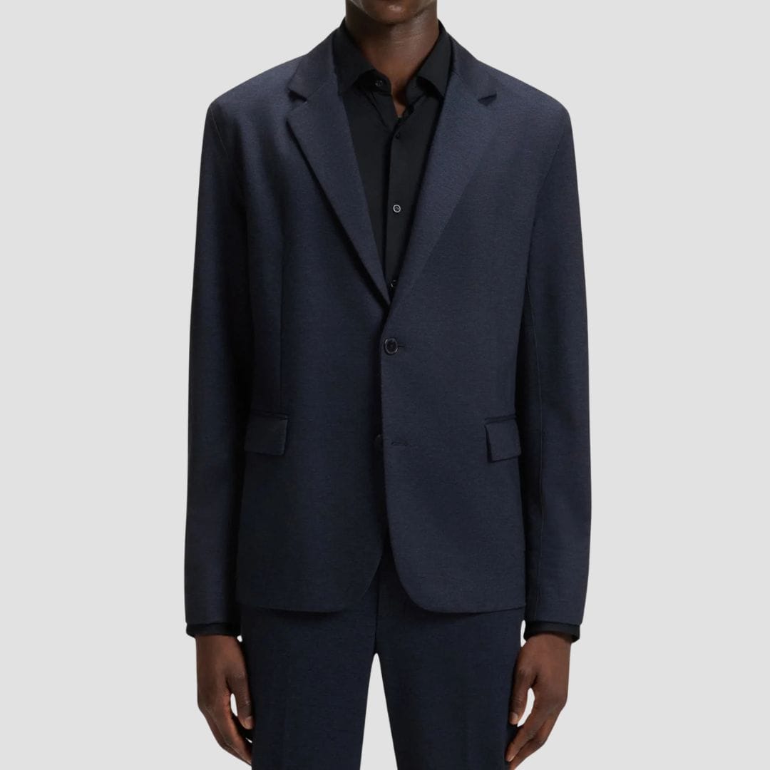 Navy blue suit jacket