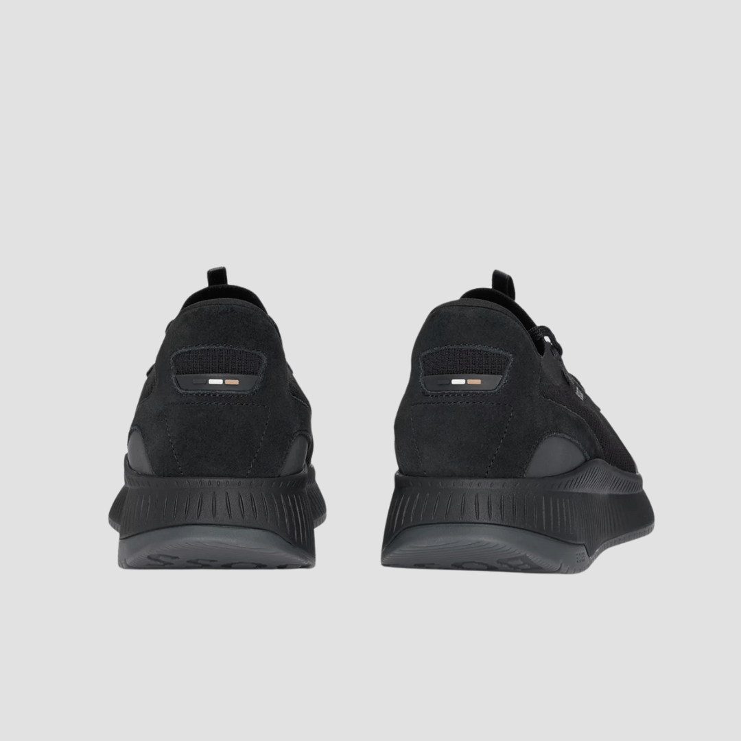 Hugo Boss Lightweight TTNM Evo Knitted Upper Trainers in Black