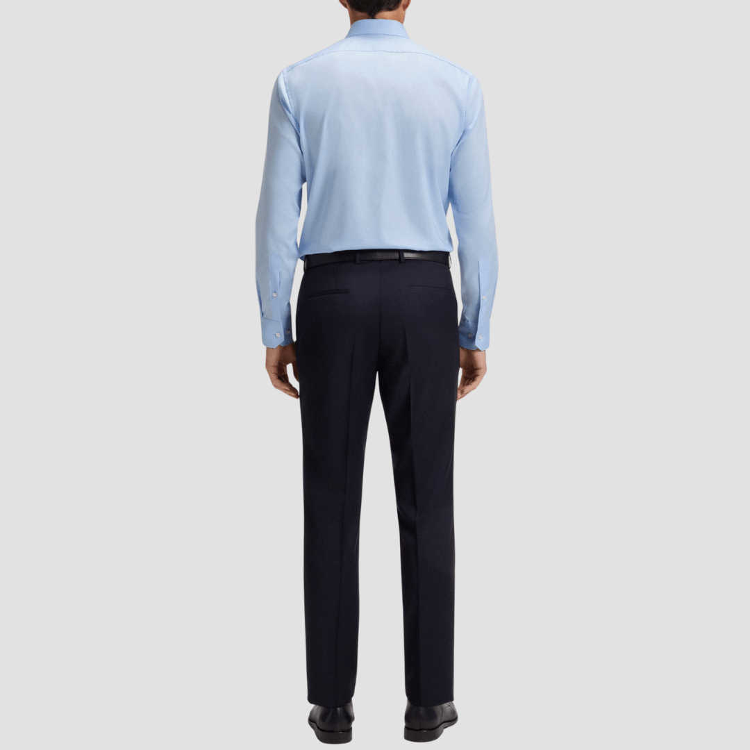 Boss Regular Fit Joe-Kent Cotton Shirt in Light Blue
