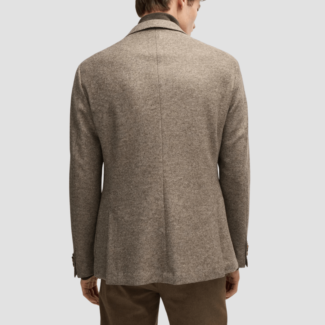 Hugo Boss Slim Fit Hanry Jersey Sports Jacket in Beige