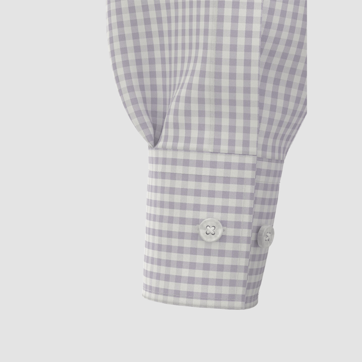 Hugo Kenno Slim Fit Pure Cotton Shirt in White and Lilac Gingham