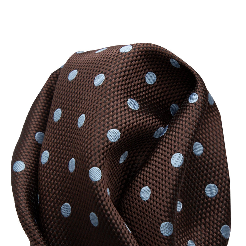JAPOLKADOTH James Adelin Luxury Textured Weave Polka Dot Pocket Square