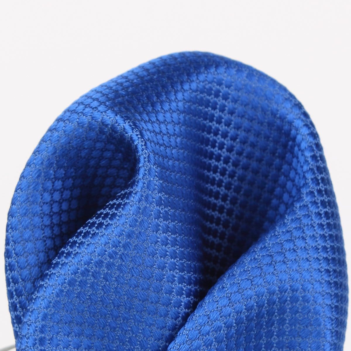 James Adelin Square Weave Luxury Pure Silk Pocket Square Royal