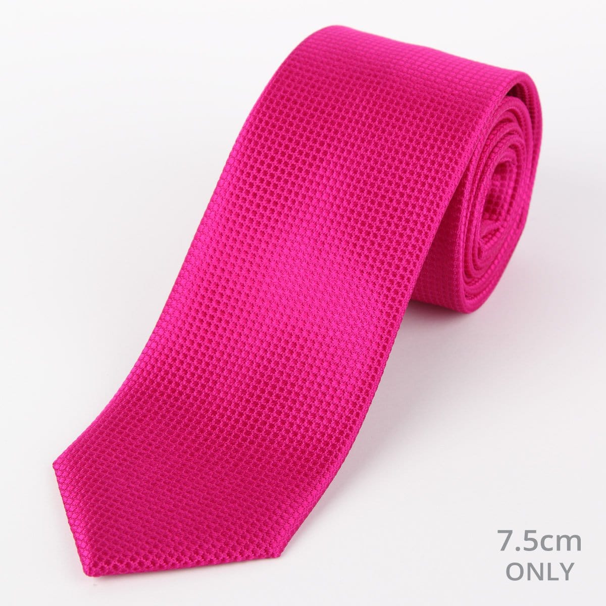James Adelin Mens Silk Neck Tie in Magenta Square Weave
