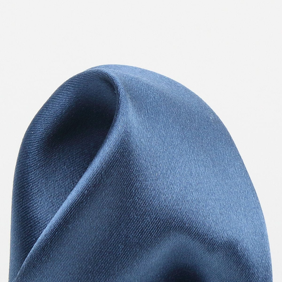 James Adelin Satin Weave Luxury Pure Silk Pocket Square Slate