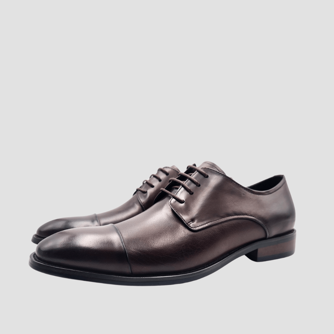 Martino Carolus Buffalo Leather Multi-Fit Shoe in Brown FM77C