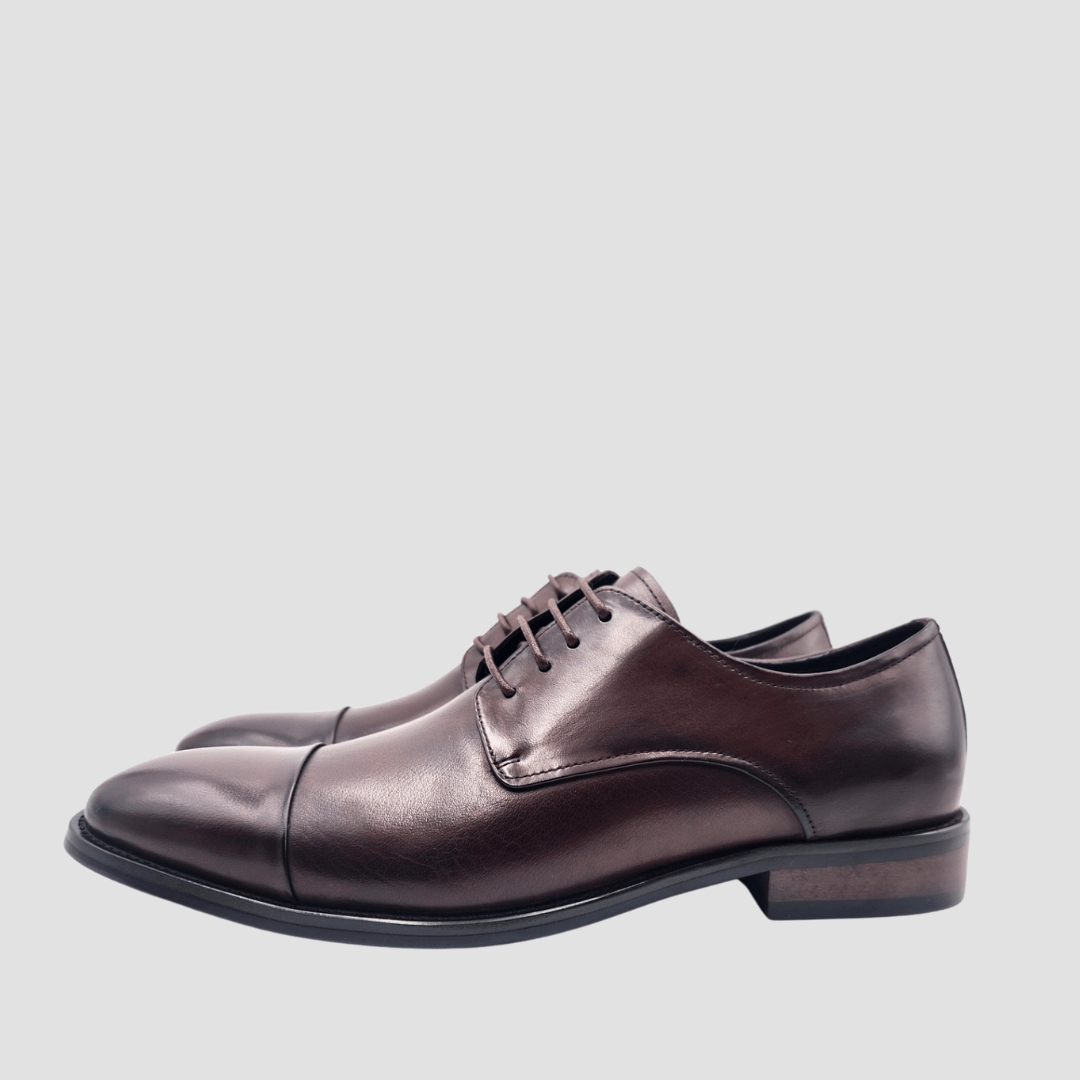 Martino Carolus Buffalo Leather Multi-Fit Shoe in Brown FM77C