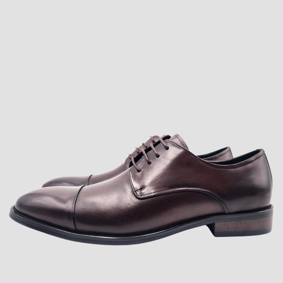 Martino Carolus Buffalo Leather Multi-Fit Shoe in Brown FM77C