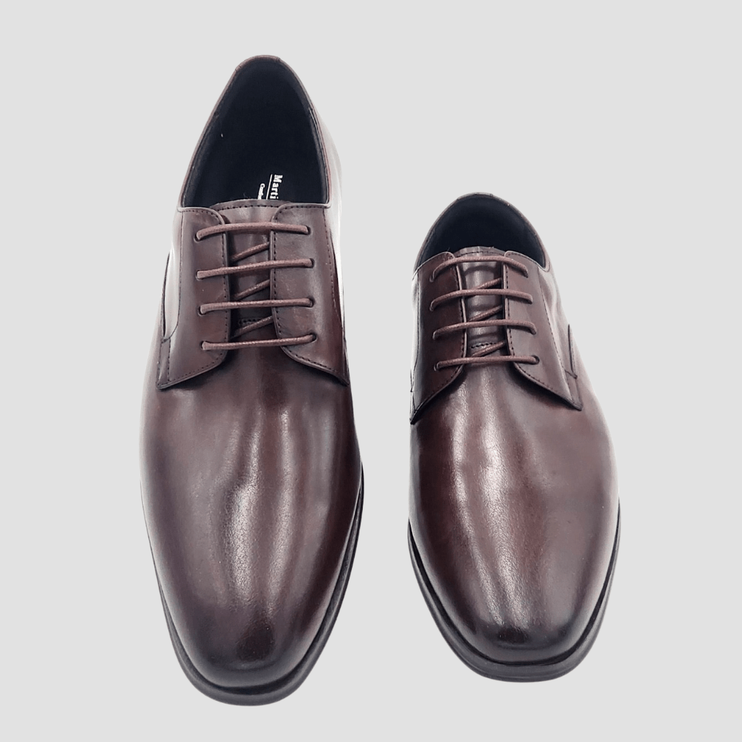 Martino Carolus Multi-Fit Leather Lace Up Shoe in Brown RD73C