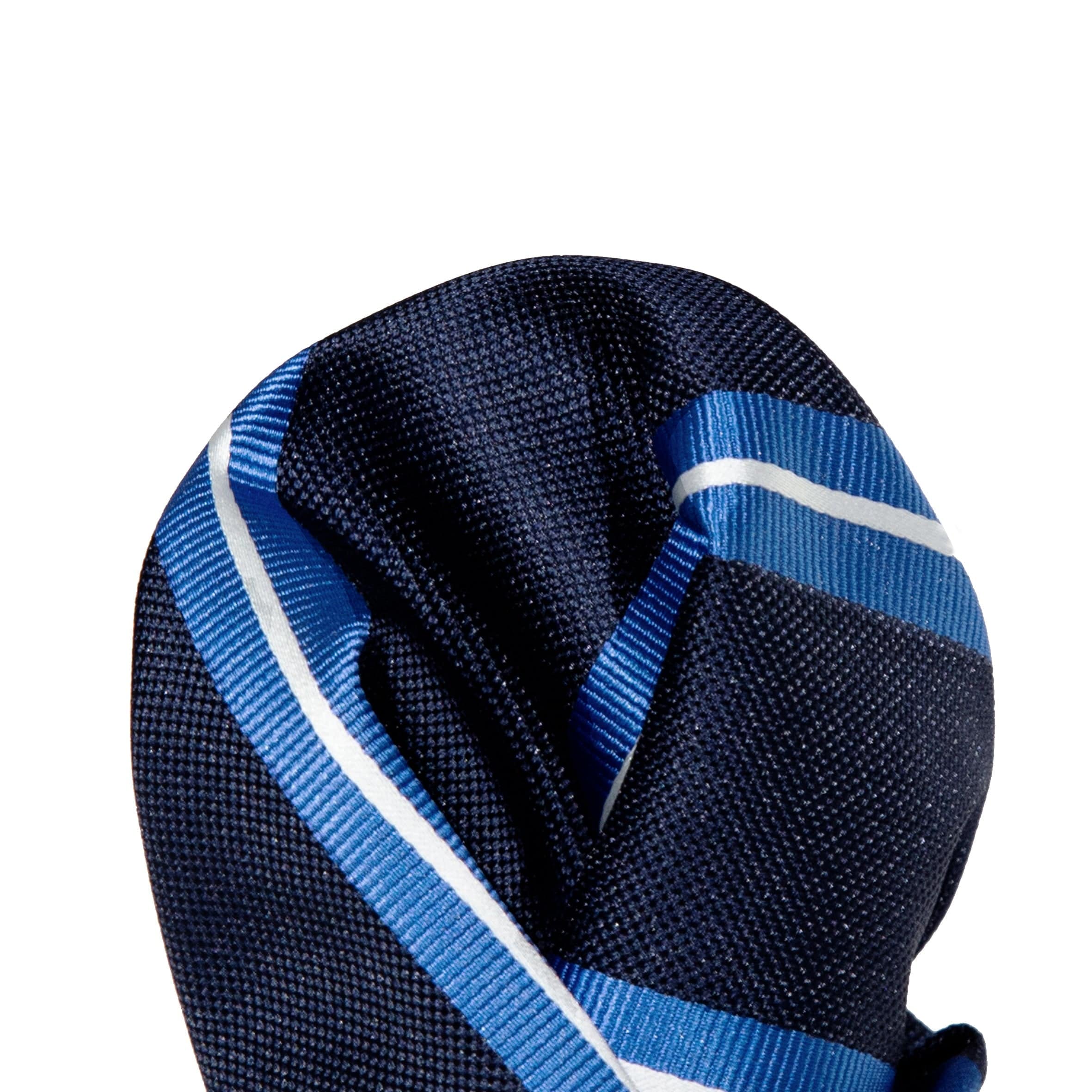 JALSTRIPEH James Adelin Luxury Pocket Square Regimental Stripe