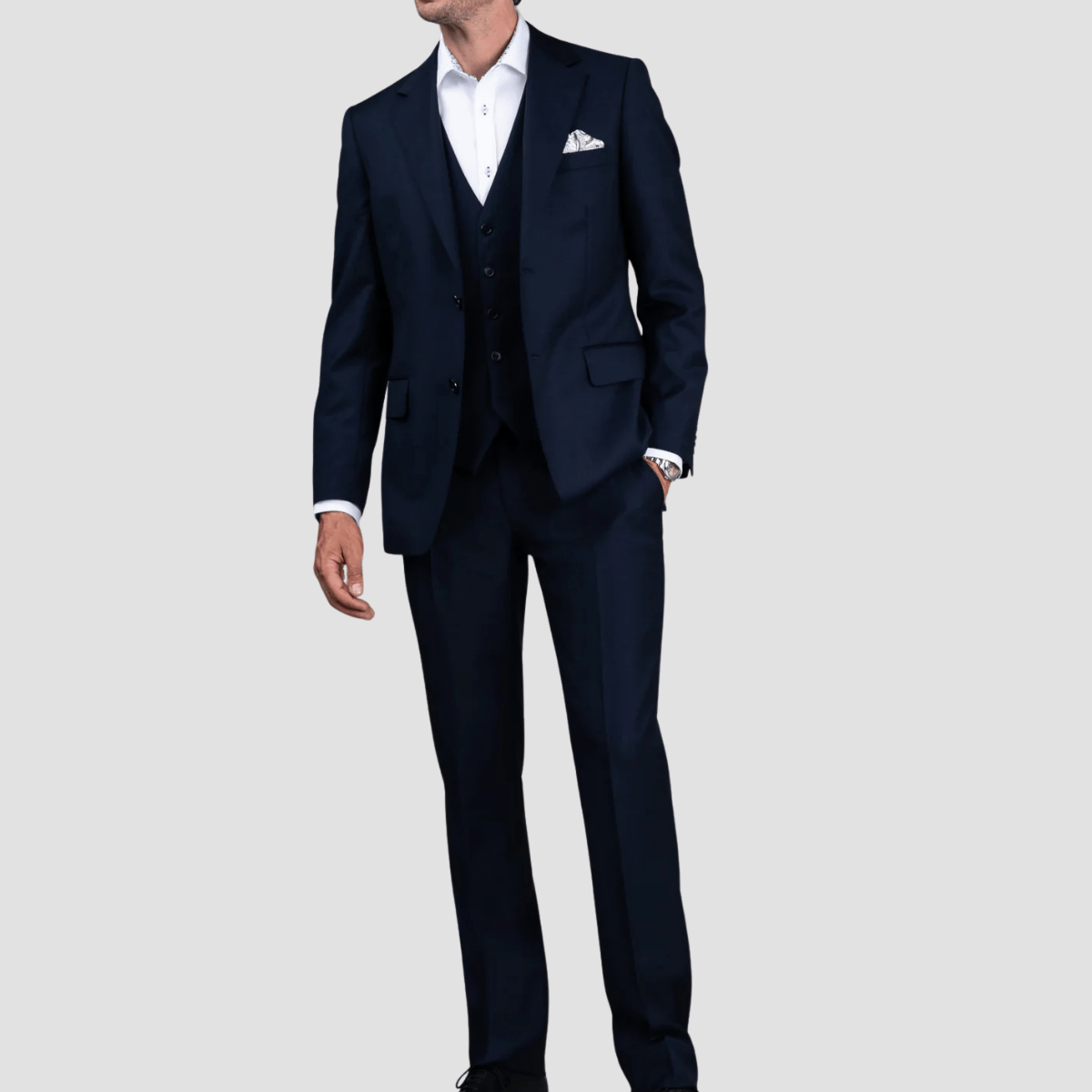 Rembrandt Original Fit Cooper Suit in Navy Pure Wool