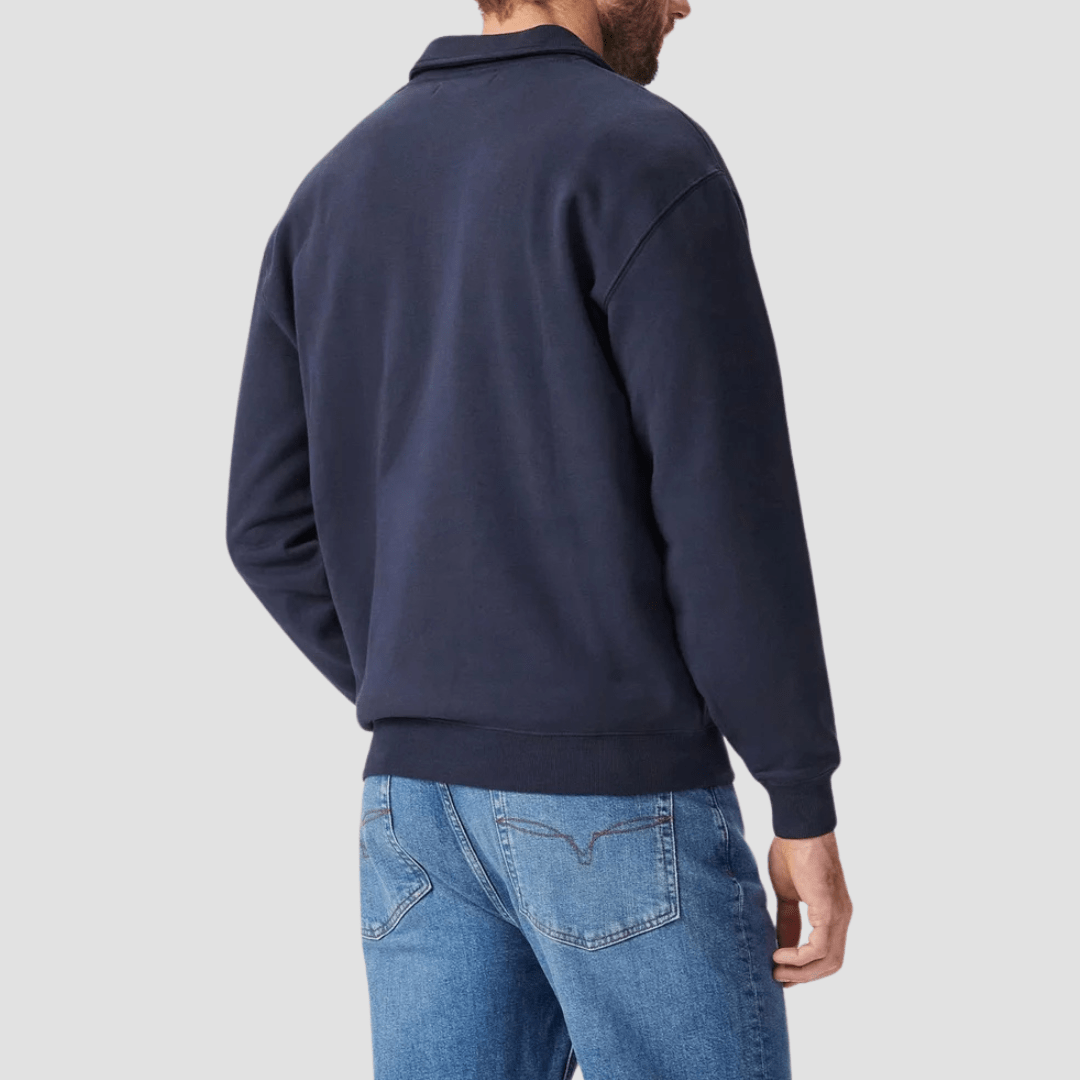 R.M. Williams Mens Mulyungarie Fleece in Navy - In Store Only
