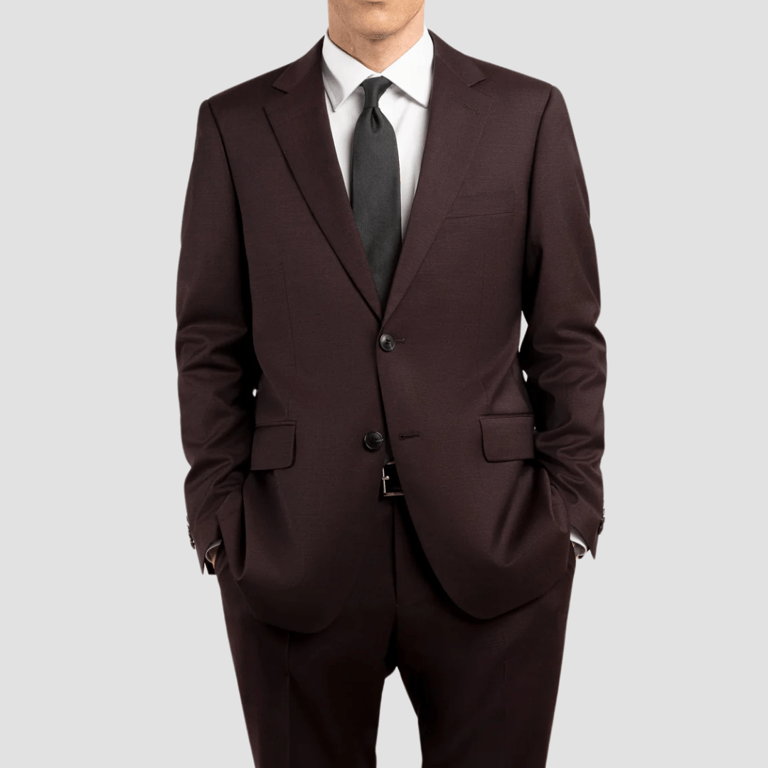 Rembrandt Original Fit Cooper Suit in Burgundy Twill
