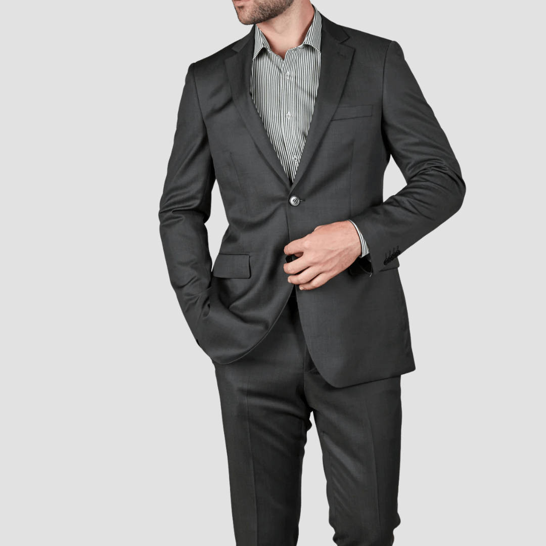 Rembrandt Original Fit Cooper Suit in Steel Blue Pure Wool