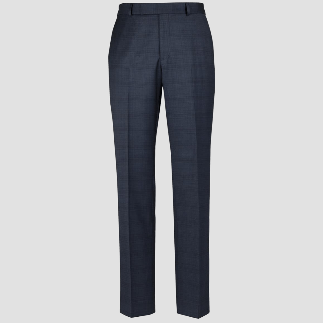 Rembrandt Classic Fit Lotus Mens Suit Trouser in Blue Check