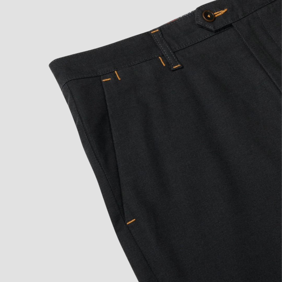 Rembrandt Slim Fit Soho Mens Chino in Dark Navy Birdseye