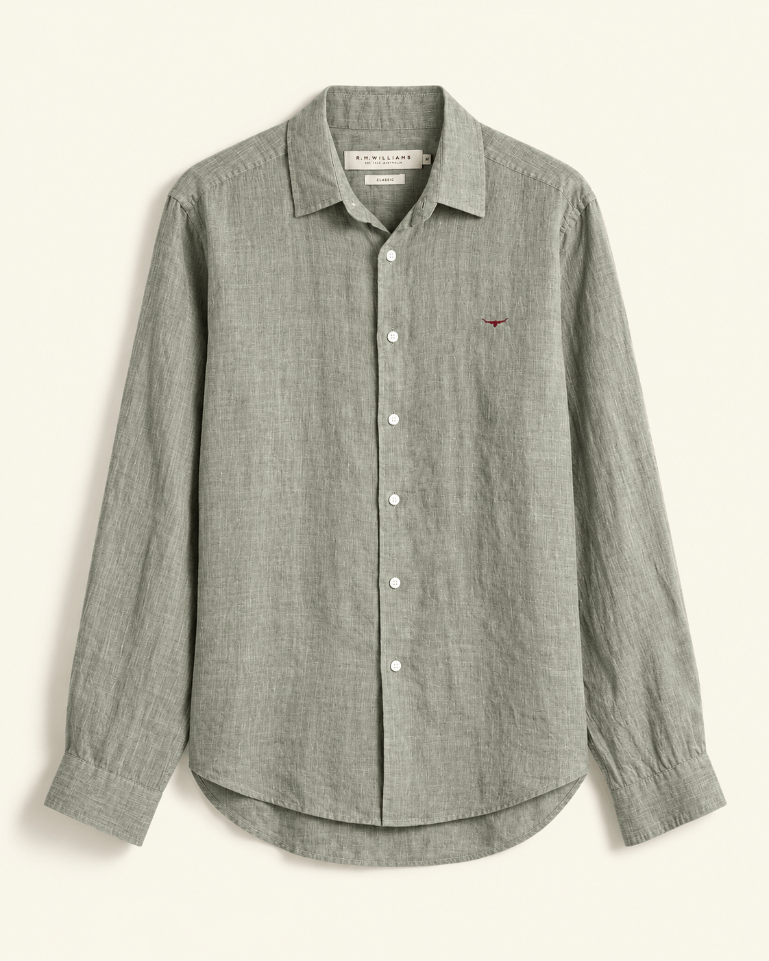 Sage linen RM Williams shirt