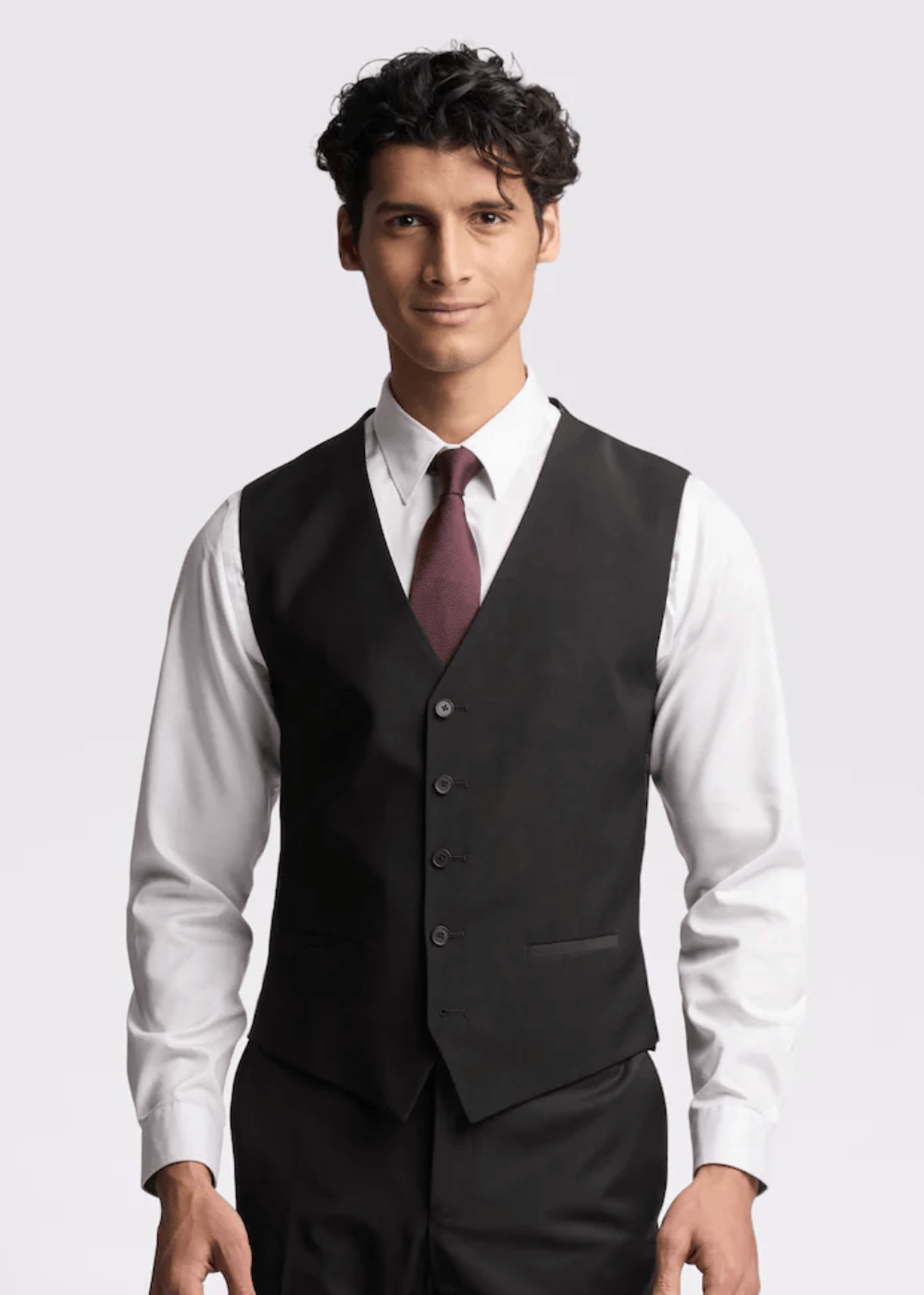 Ted Baker Modern Fit Elegan Vest In Black