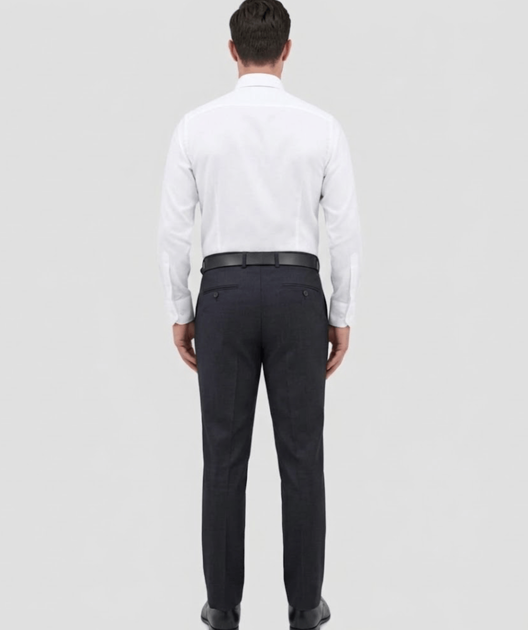 Boston Comfort Fit Lyon Trouser in Navy Australian Merino Wool