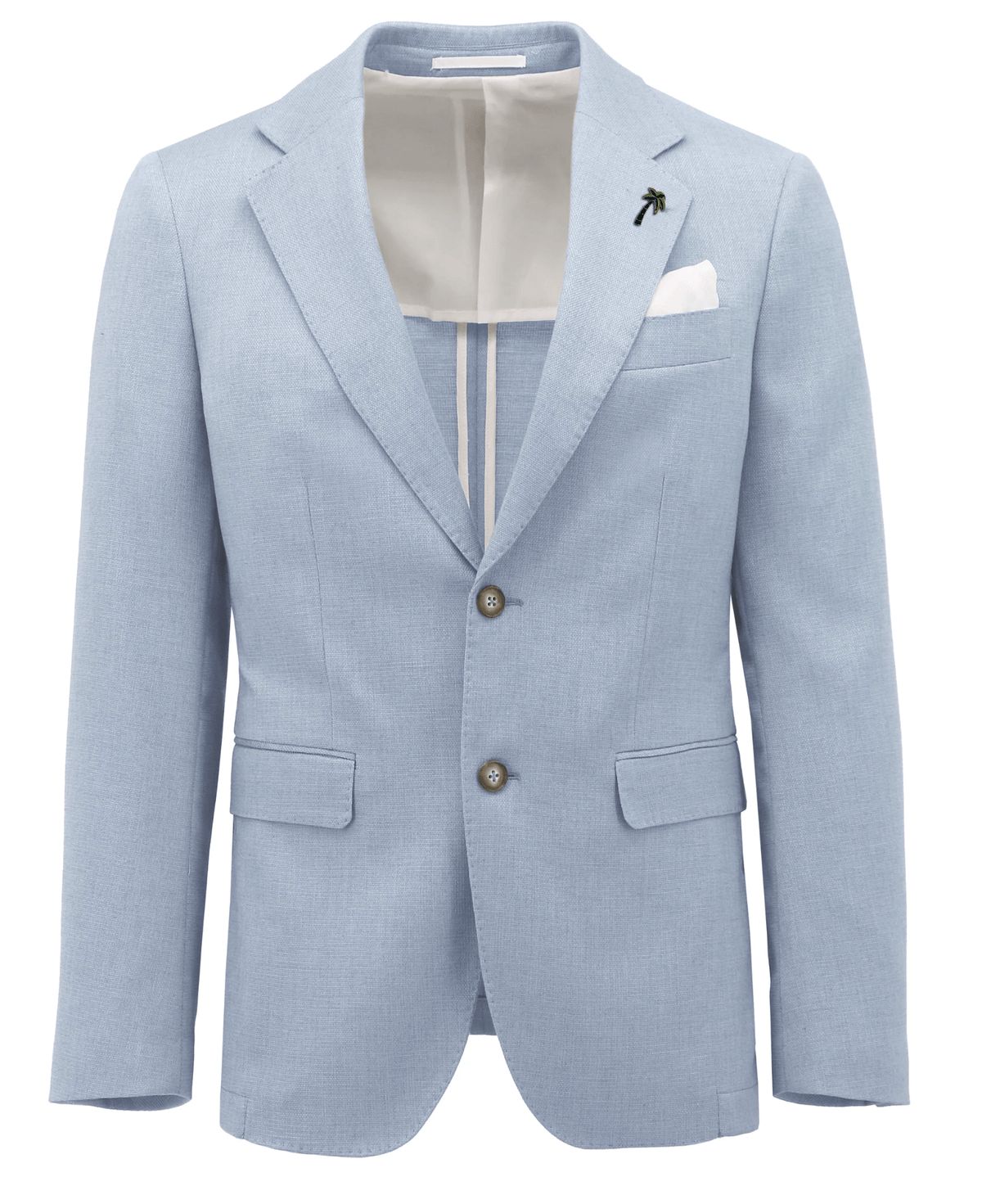Christian Brooks Men's Slim Fit Forli Sports Jacket in Light Blue Comfort Stretch