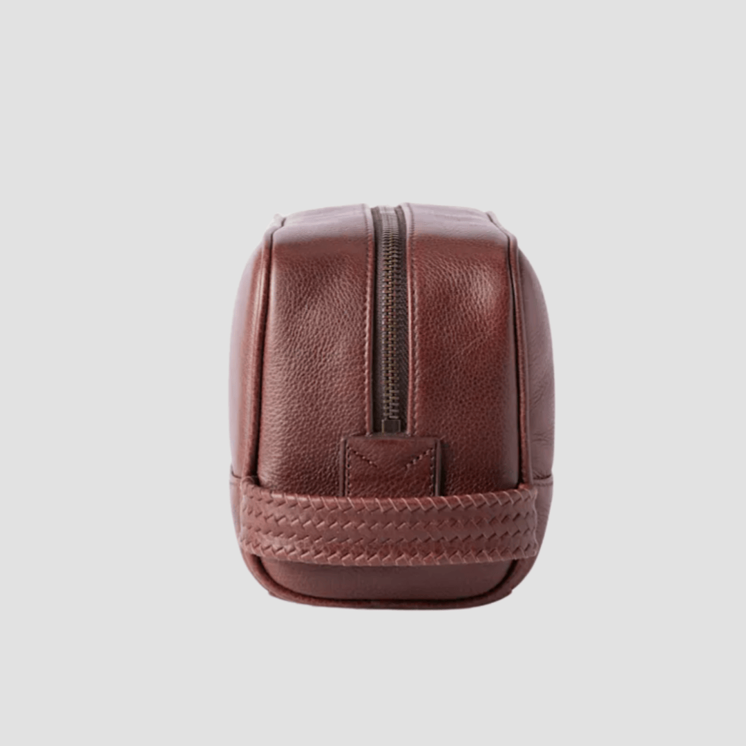R.M. Williams Farrier Signature Washbag in Whiskey Leather - In Store Only