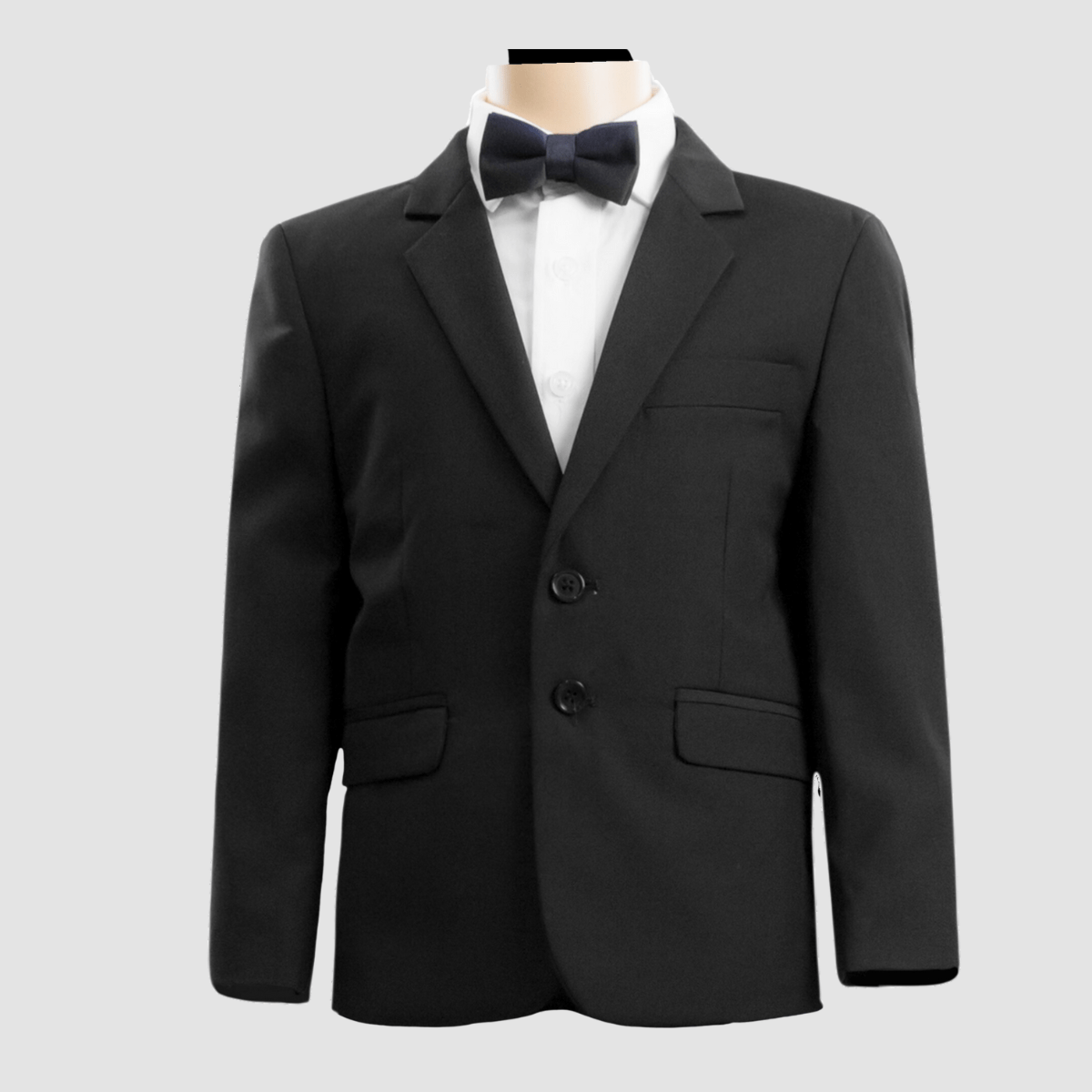 Boulvandre Kids Slim Fit Bellaggio Suit in Black
