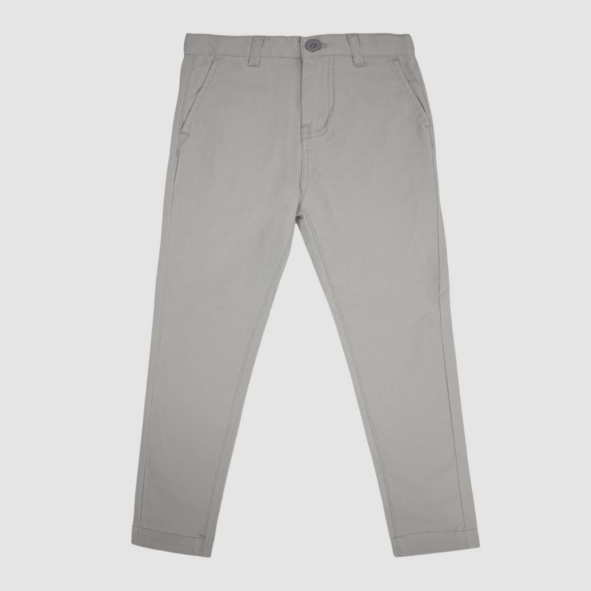 Boulvandre Kids Ledger Peach Finish Chino Pants in Silver