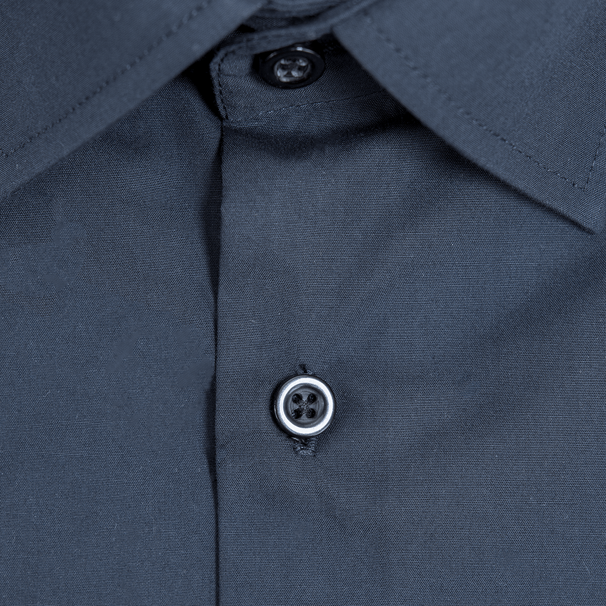 Boulvandre Mens Slim Fit Scuzzatti Poplin Dress Shirt in Navy