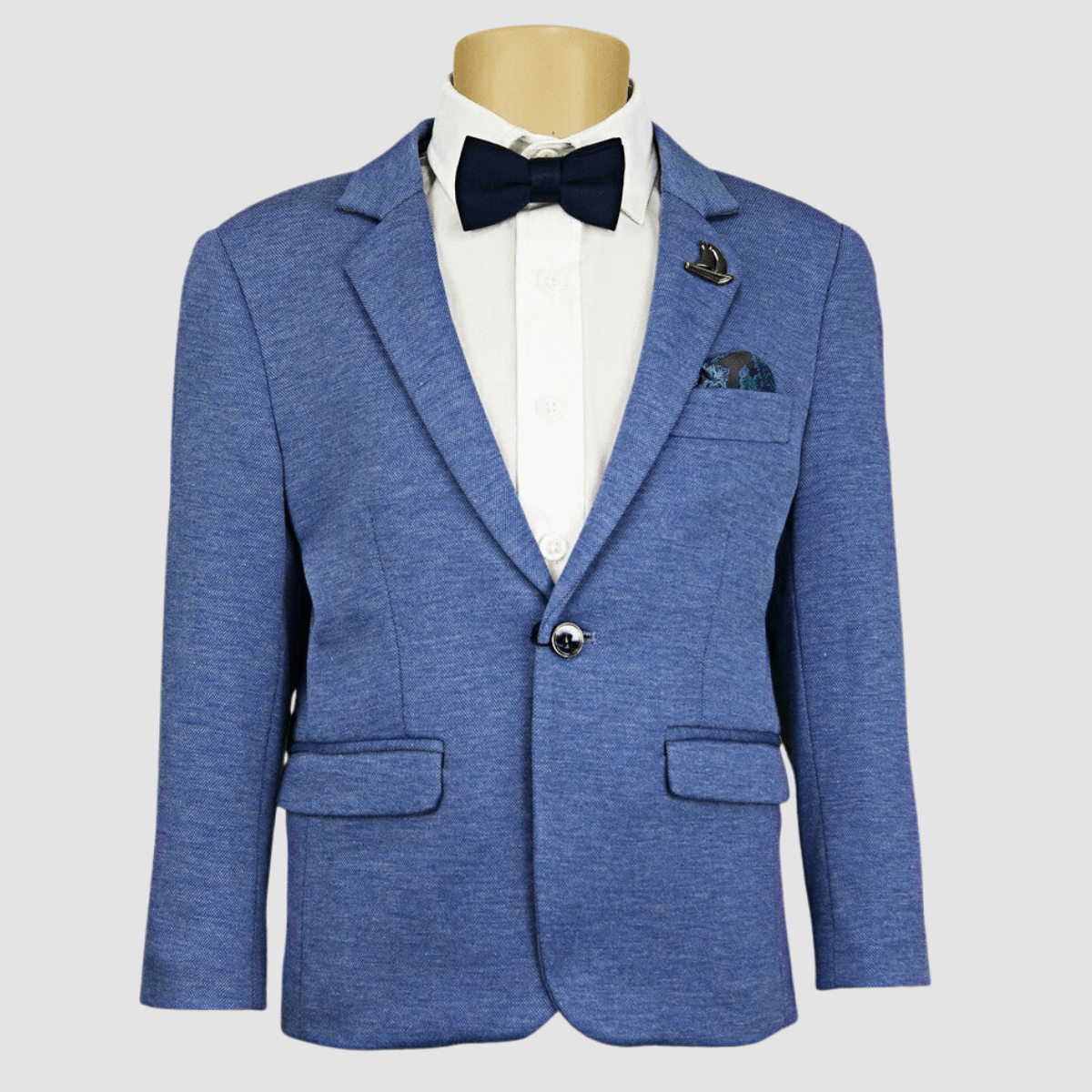 Boulvandre Kids Slim Fit Scuzzatti Sports Jacket in Blue