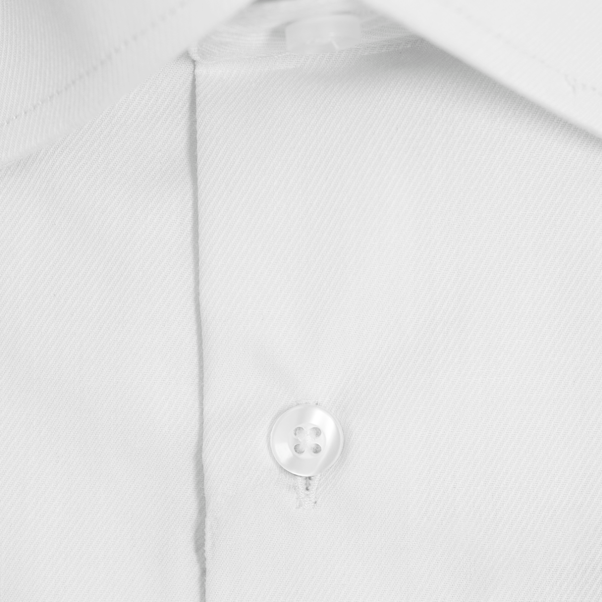 Boulvandre Mens Slim Fit Scuzzatti Twill Weave Shirt in White