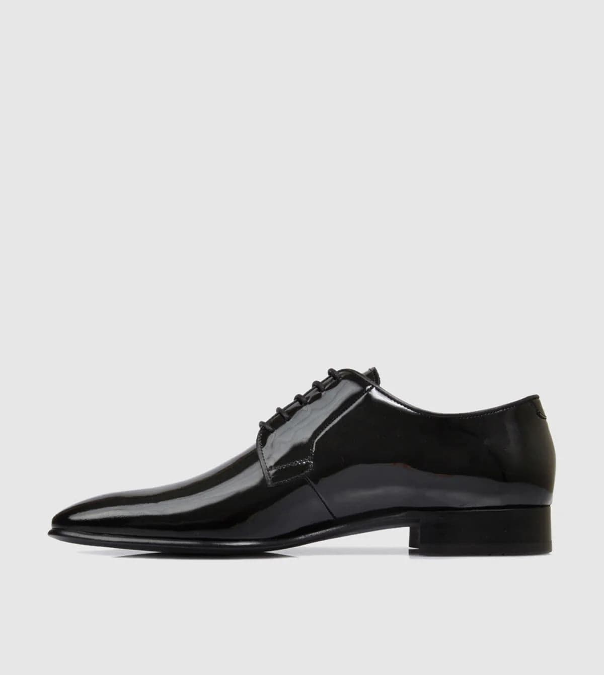 Brando Ellis Mens Shoes in Black Patent Leather