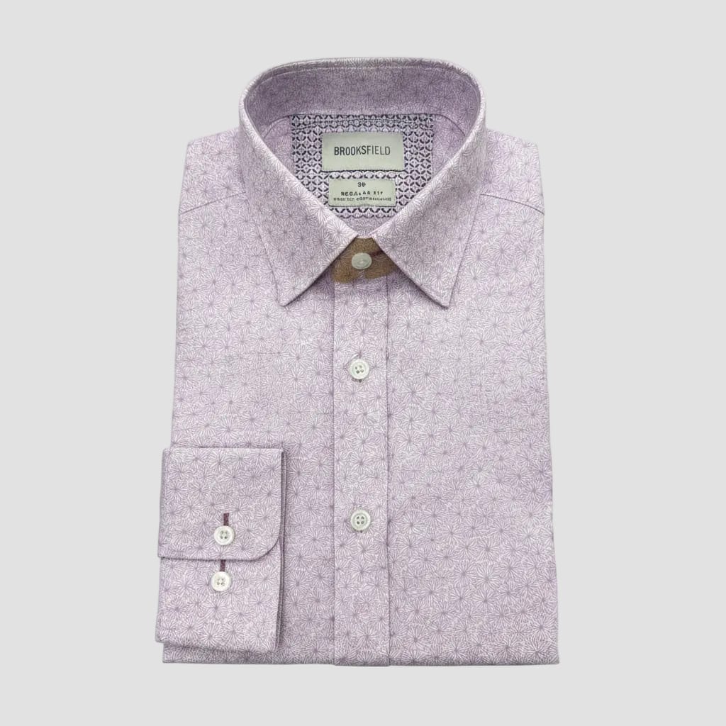 Purple floral shirt