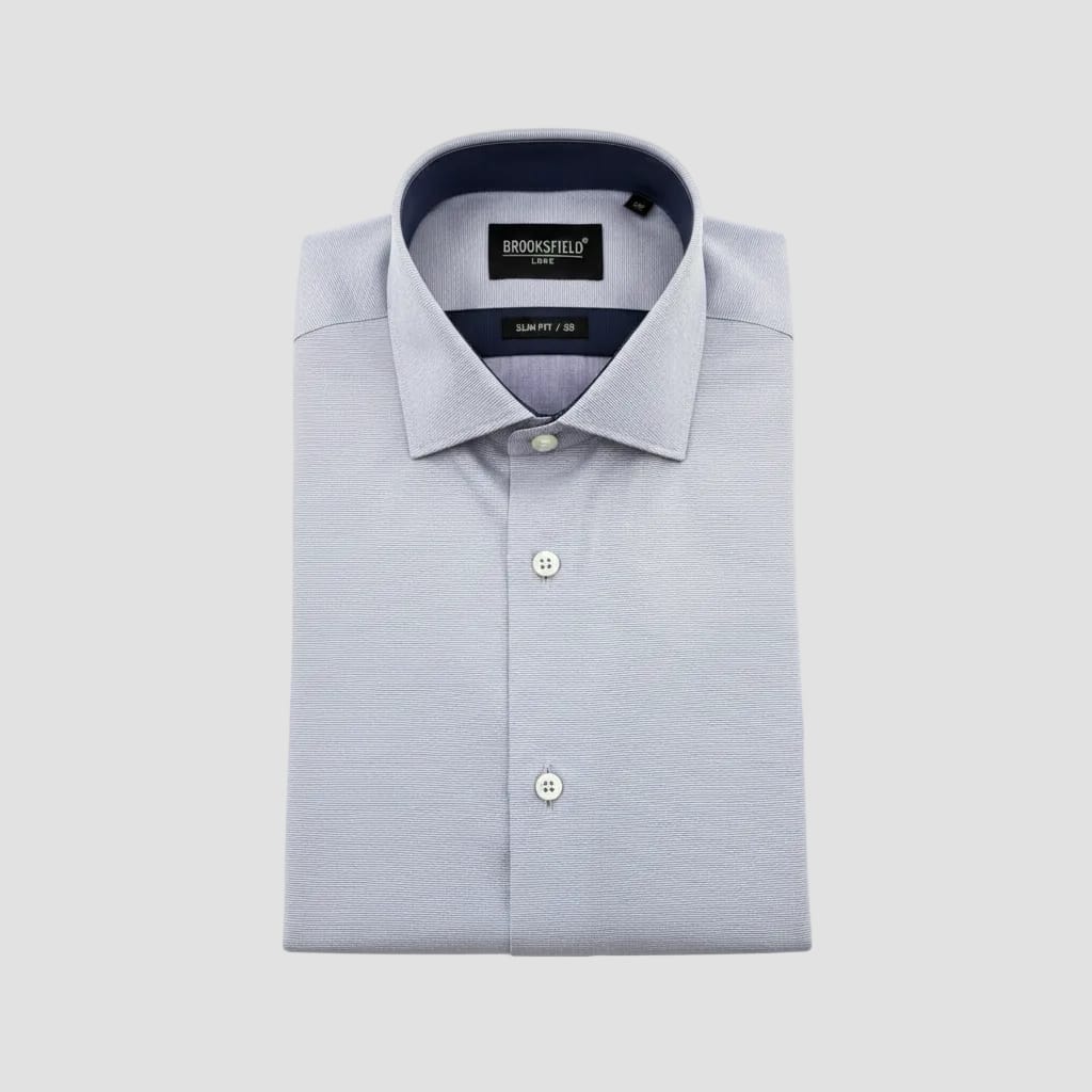 Purple micro stripe shirt