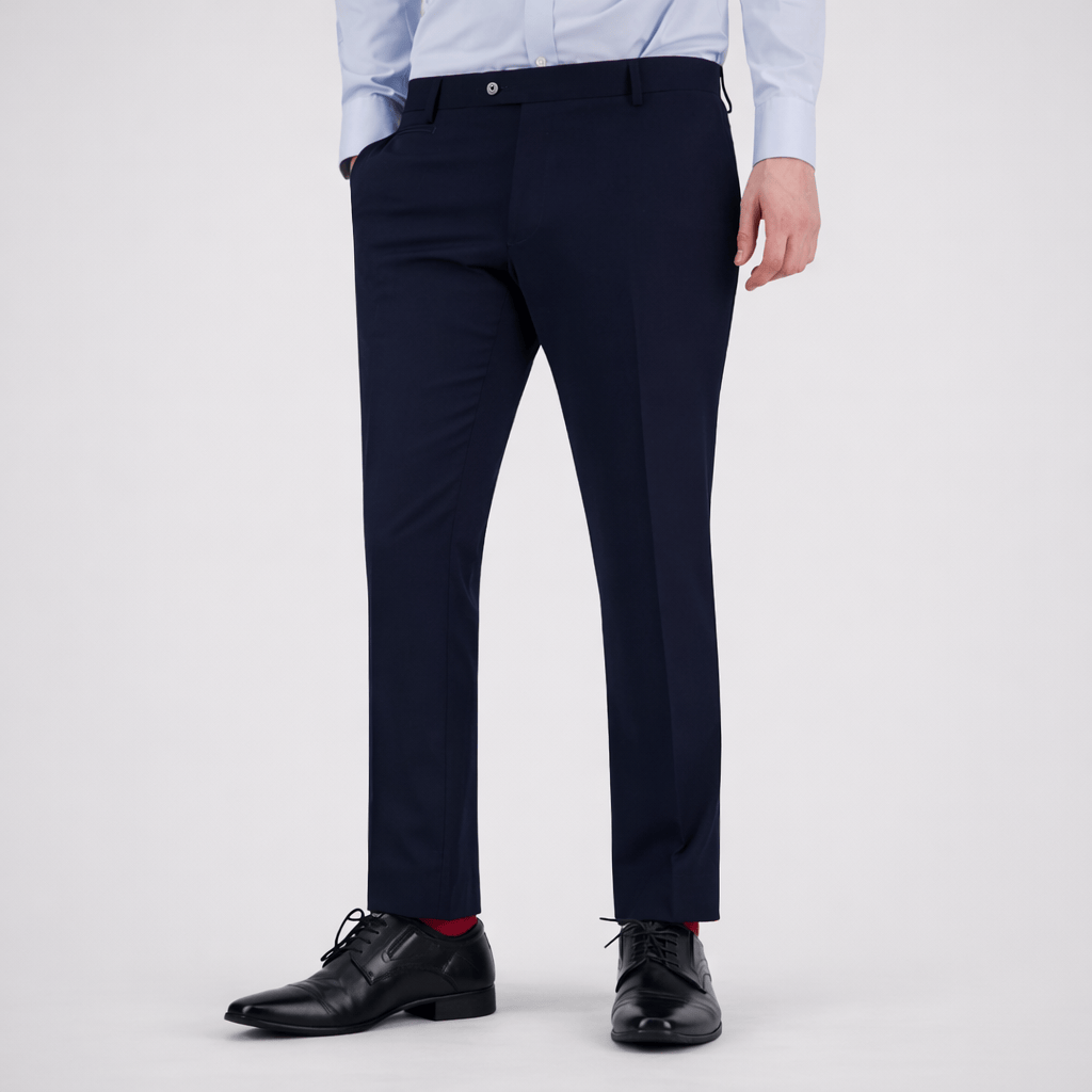 Big Men’s Noah Keystone Navy Trouser—classic fit with refined finish and tailored comfort.