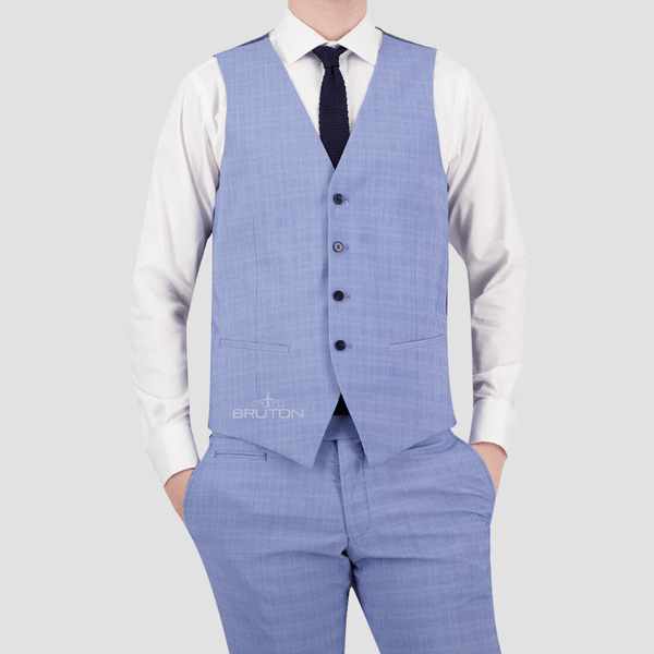 Baby blue hot sale vest mens