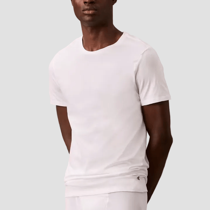 CK 3PK Classic Short Sleeve Crewnecks made with 100% cotton
