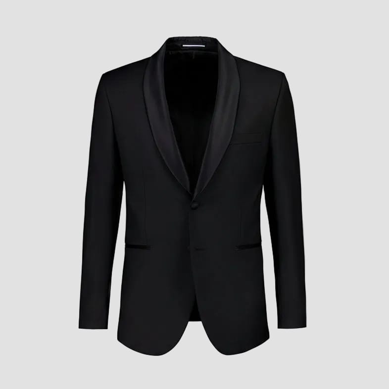 cambridge andes slim fit tuxedo suit in black