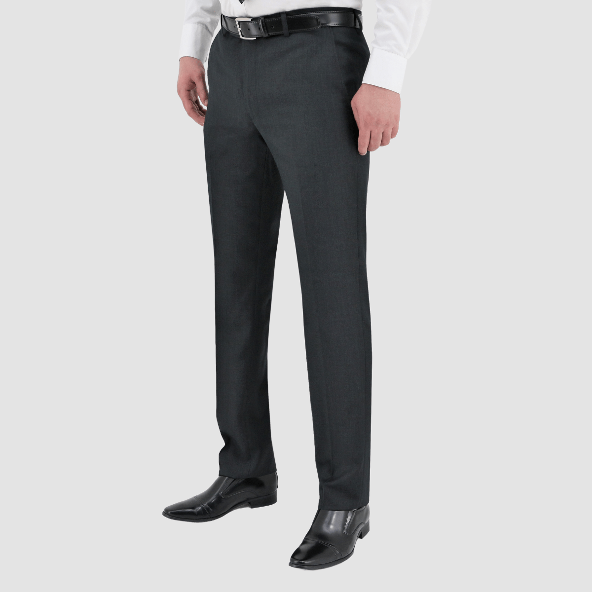 Christian Brookes Slim Fit Cam Trouser in Charcoal