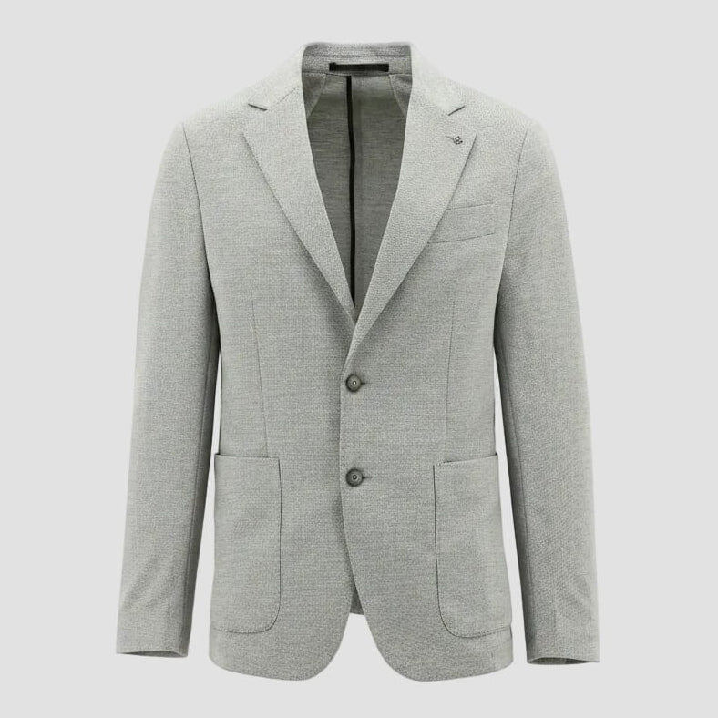 Christian Brookes Jonas slim‑fit grey jacket.