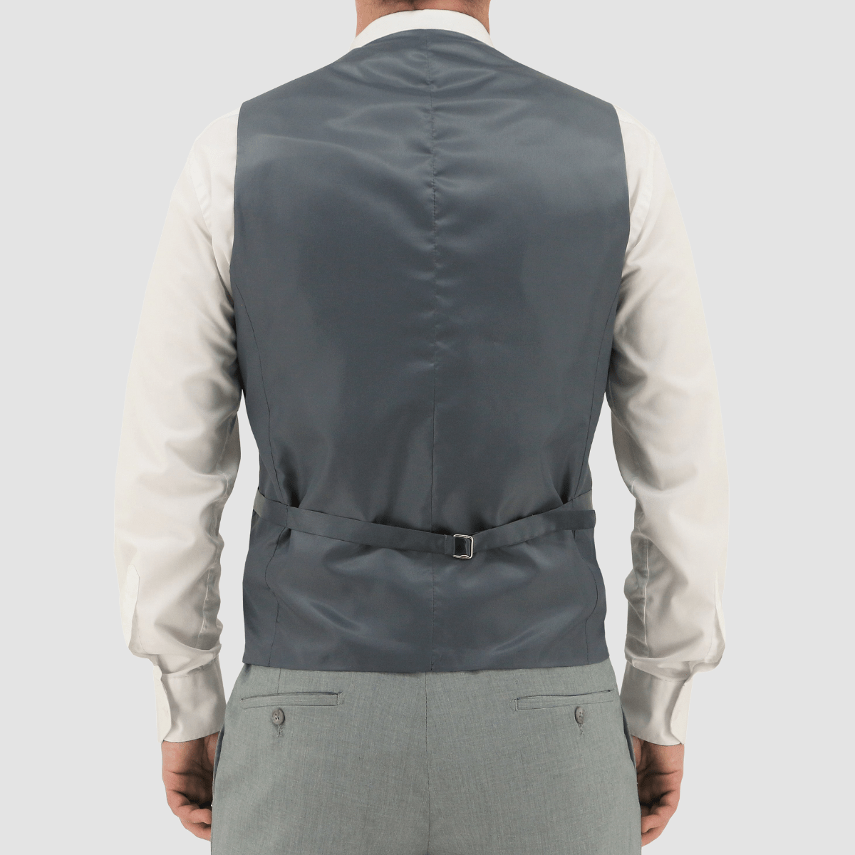 Christian Brookes Slim Fit Ryan Vest in Light Grey from Mens Suit Warehouse.